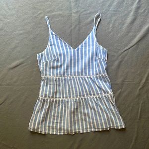 blue stripped blouse